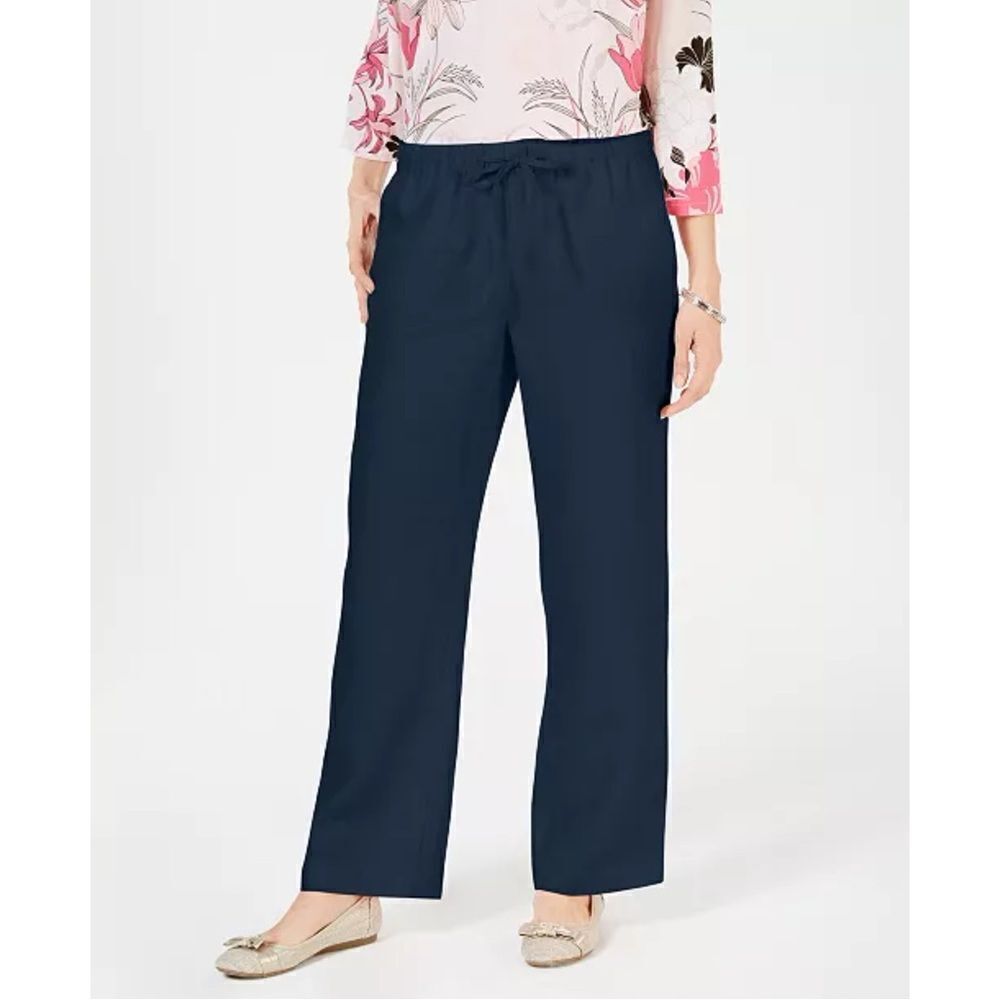 ✨ Linen Drawstring-Waist Pants✨ - Picture 2 of 7